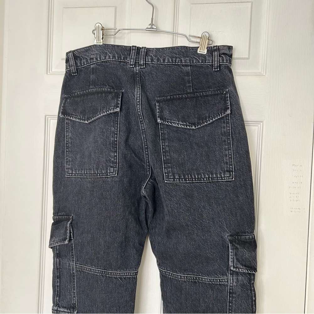 Frame High Rise Utility Straight Leg Jeans - Picture 12 of 15